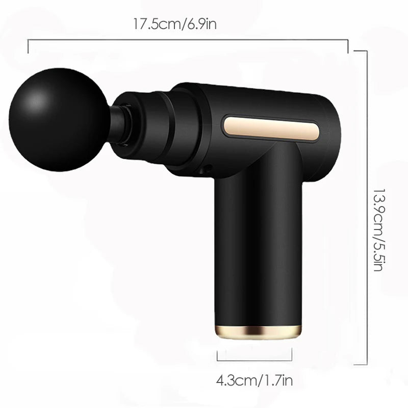 Deep Tissue Percussion Massage Gun - Electric Muscle Relaxation Tool for Back, Neck & Shoulders