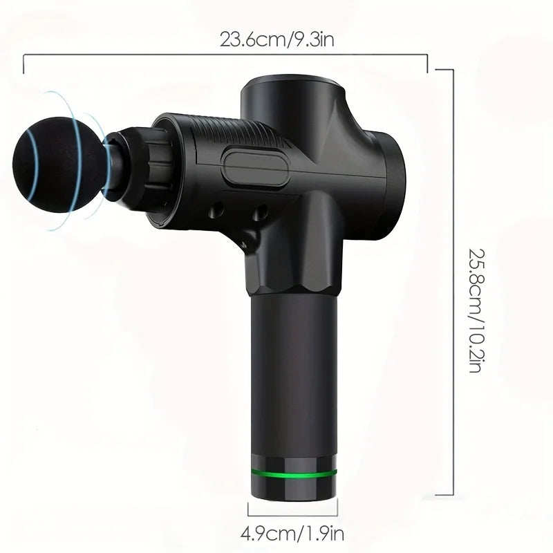 Deep Tissue Percussion Massage Gun - Electric Muscle Relaxation Tool for Back, Neck & Shoulders