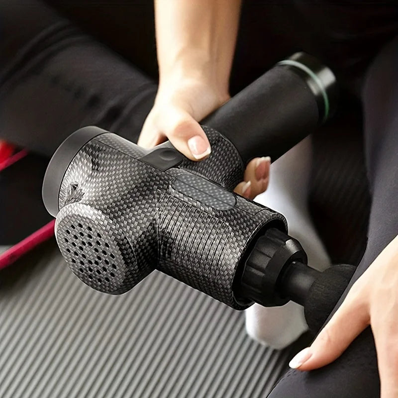 Deep Tissue Percussion Massage Gun - Electric Muscle Relaxation Tool for Back, Neck & Shoulders