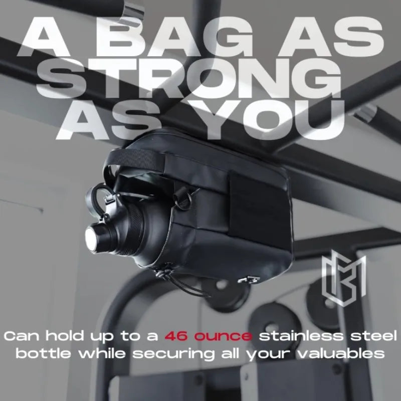 Large Capacity Magnetic Water Bottle Bag - Strong Magnet Portable Holder for Outdoor Sports, Gym & Camping