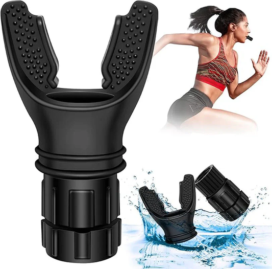 Lung Face Mouthpiece Respirator Breathing Exercise Device Respiratory Muscle Trainer Breathing Trainer Easy to Clean