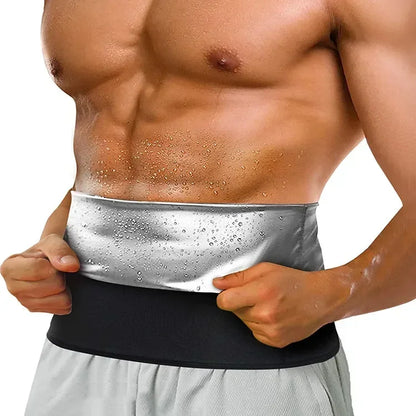Men's Sauna Slimming T-Shirt - Waist Trainer & Body Shaper for Ultimate Fat Burn and Fitness Control