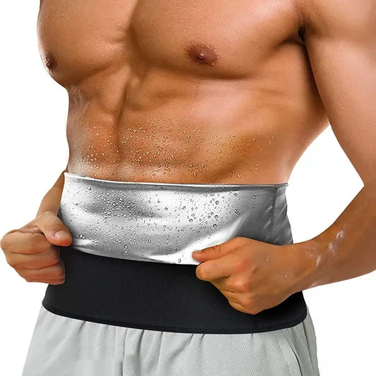 Men's Sauna Slimming T-Shirt - Waist Trainer & Body Shaper for Ultimate Fat Burn and Fitness Control