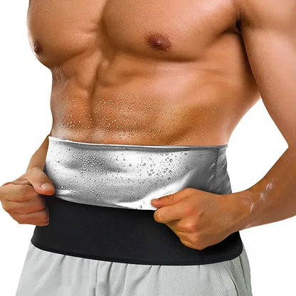Men's Sauna Slimming T-Shirt - Waist Trainer & Body Shaper for Ultimate Fat Burn and Fitness Control