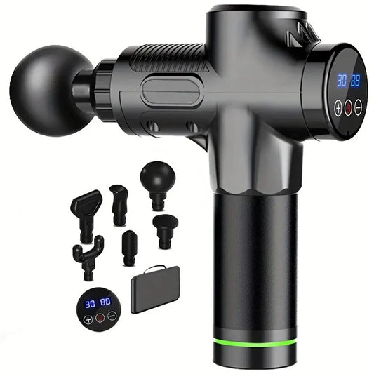 Deep Tissue Percussion Massage Gun - Electric Muscle Relaxation Tool for Back, Neck & Shoulders