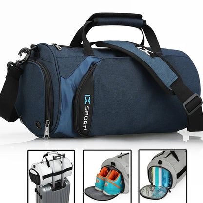 Premium Large Gym Bag - Versatile Wet Dry Fitness Tote for Men, Yoga, Travel & Swimming with Shoe Compartment