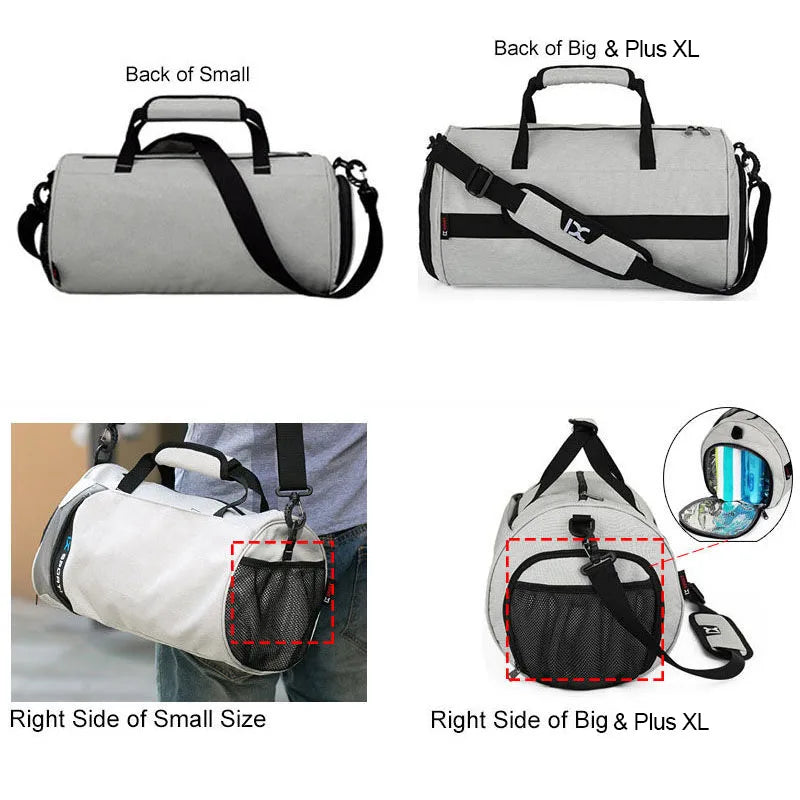 Premium Large Gym Bag - Versatile Wet Dry Fitness Tote for Men, Yoga, Travel & Swimming with Shoe Compartment