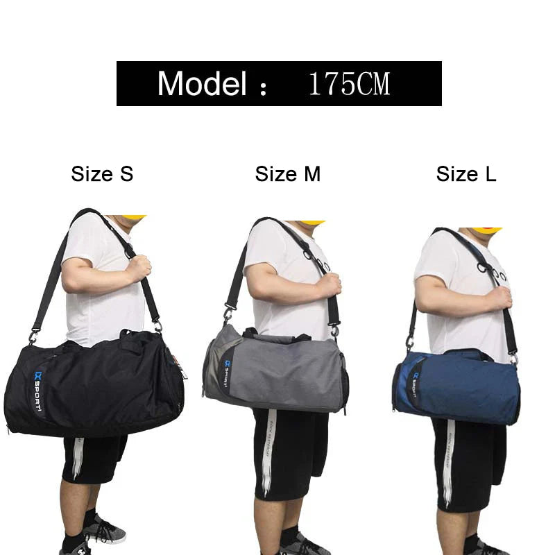 Premium Large Gym Bag - Versatile Wet Dry Fitness Tote for Men, Yoga, Travel & Swimming with Shoe Compartment