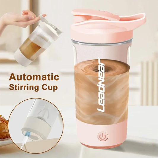 Self-Stirring Shaker Cup - USB Rechargeable Portable Mixer for Protein and Meal Replacement Shakes