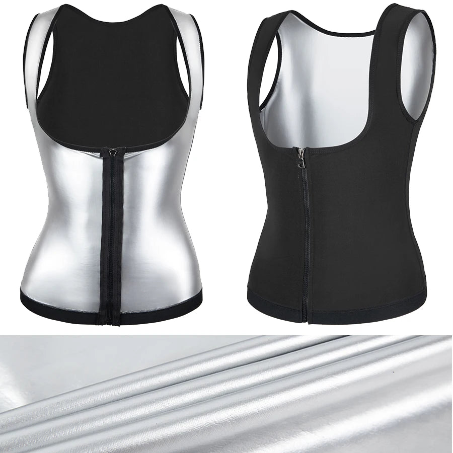 Elevate Your Workout with Women’s Sauna Shaper Vest – Slimming Thermo Sweat Tank for Ultimate Compression and Weight Loss!
