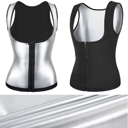 Elevate Your Workout with Women’s Sauna Shaper Vest – Slimming Thermo Sweat Tank for Ultimate Compression and Weight Loss!