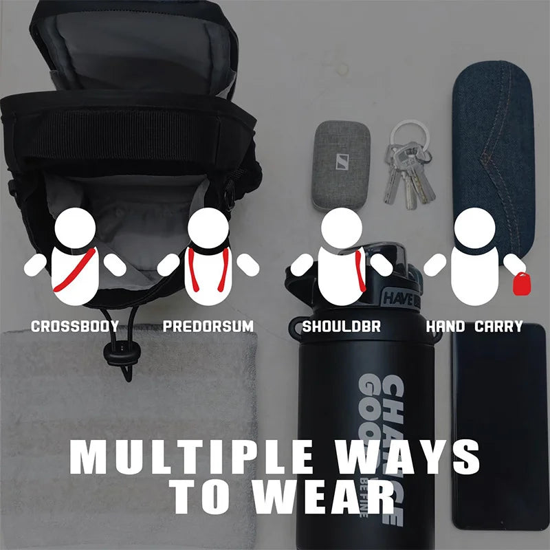 Oversized Magnetic Gym Bag with Phone Pocket & Water Bottle Pouch - Ultimate Fitness Organizer!