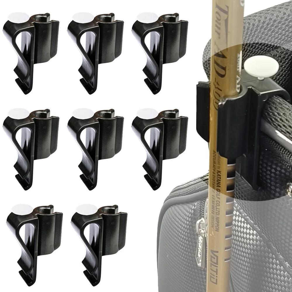Durable Golf Club Bag Clips - Putter Clamp Holder Organizer for Men & Women - Essential Golf Accessories in Black