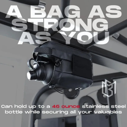 Large Capacity Magnetic Water Bottle Bag - Strong Magnet Portable Holder for Outdoor Sports, Gym & Camping