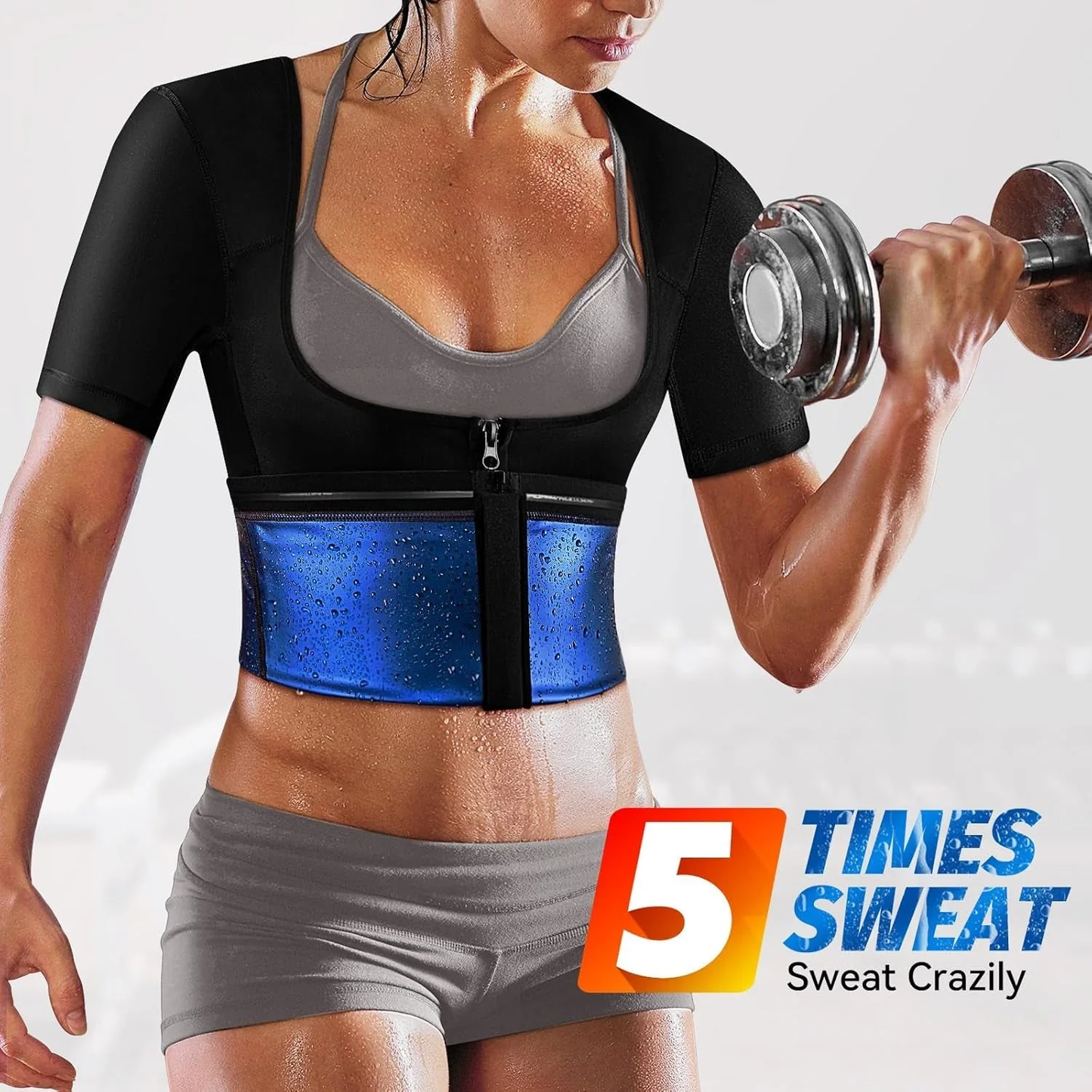 Elevate Your Workout with Women’s Sauna Shaper Vest – Slimming Thermo Sweat Tank for Ultimate Compression and Weight Loss!