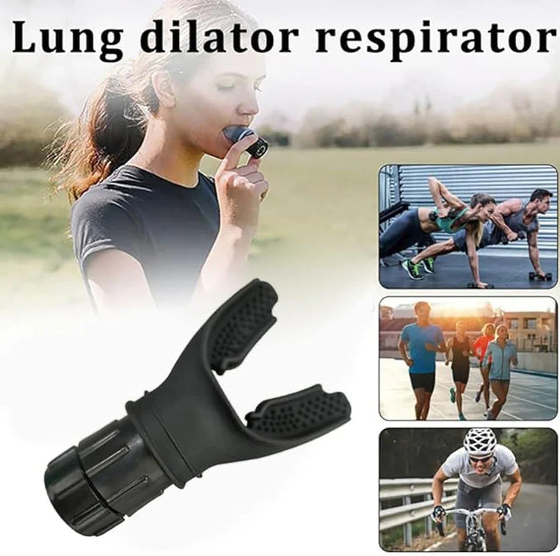 Lung Face Mouthpiece Respirator Breathing Exercise Device Respiratory Muscle Trainer Breathing Trainer Easy to Clean